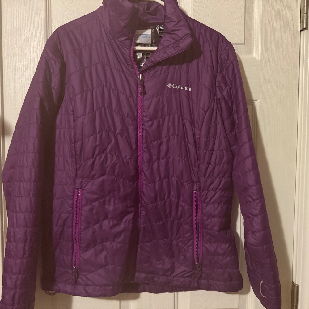 Columbia Omni Heat women's jacket purple size L